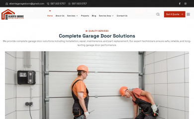 albertagaragedoorservices.ca screenshot