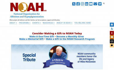 albinism.org screenshot