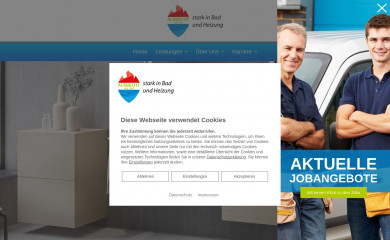albrecht-bad-heizung.de screenshot