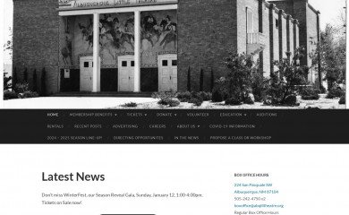 albuquerquelittletheatre.org screenshot