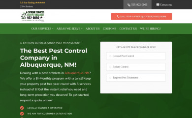 albuquerquepestcontrolaes.com screenshot