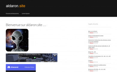 aldaron.site screenshot