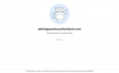 aldridgeandsoutherland.com screenshot