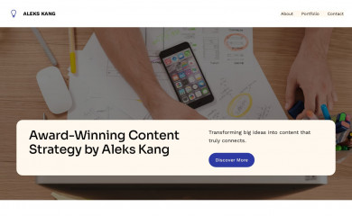 alekskang.com screenshot
