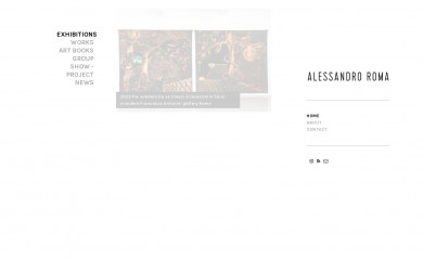 alessandroromartist.com screenshot