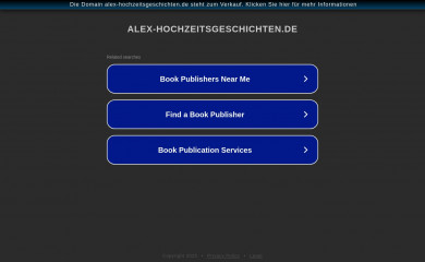 alex-hochzeitsgeschichten.de screenshot