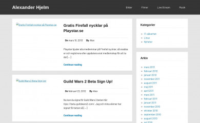 alexanderhjelm.se screenshot