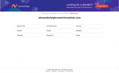 alexanderleighcenterforautism.com screenshot