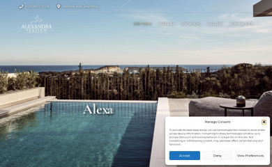 alexandraluxuryvilla.com screenshot