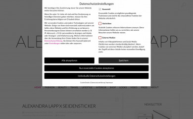 alexandralapp.com screenshot