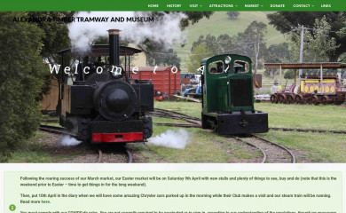 alexandratramway.org.au screenshot