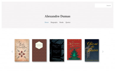 alexandredumasworks.com screenshot