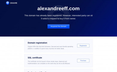 alexandreeff.com screenshot