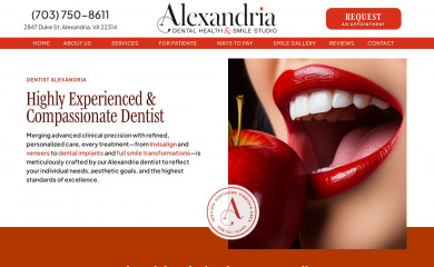 alexandriadentalhealth.com screenshot