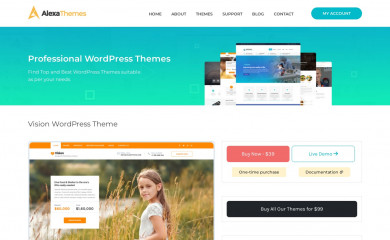 https://alexathemes.net/themes/vision-charity-wordpress-theme/ screenshot