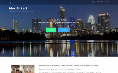 alexbirkett.com screenshot