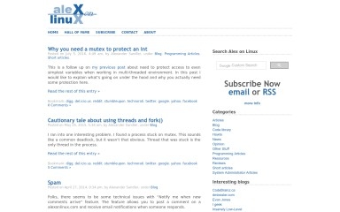 alexonlinux.com screenshot