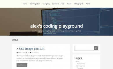 alexpage.de screenshot