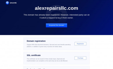 alexrepairsllc.com screenshot