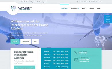 alfadent-mannheim.de screenshot
