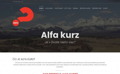 alfakurzy.sk screenshot