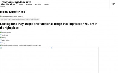 alinemedeiros.com screenshot