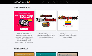aliexcolombia.co screenshot