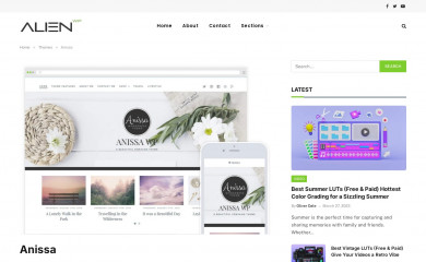https://alienwp.com/themes/anissa/ screenshot