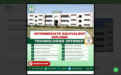 aligarh.edu.pk screenshot