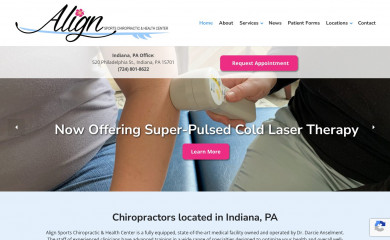 alignsportschiro.com screenshot