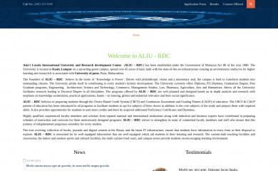 aliu-rdc.org screenshot