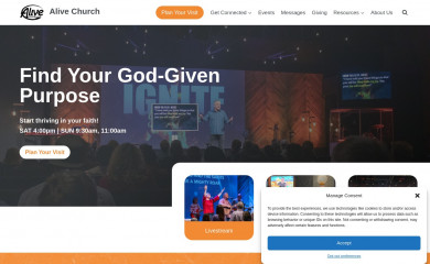 alivechurch.com screenshot