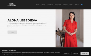 alonalebedieva.org screenshot