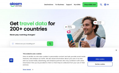 alosim.com screenshot
