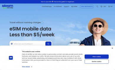 alosim.com screenshot