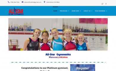 all-stargymnastics.com screenshot