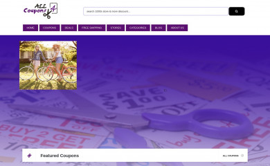 all4coupons.com screenshot