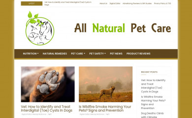 allnaturalpetcare.com screenshot