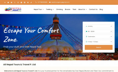 allnepaltours.com screenshot