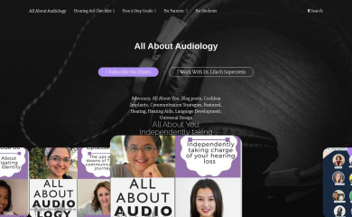 allaboutaudiology.com screenshot