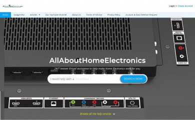 allabouthomeelectronics.com screenshot