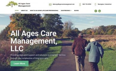 allagescaremanagement.com screenshot