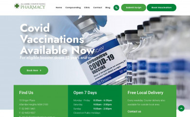 allambiepharmacy.com.au screenshot
