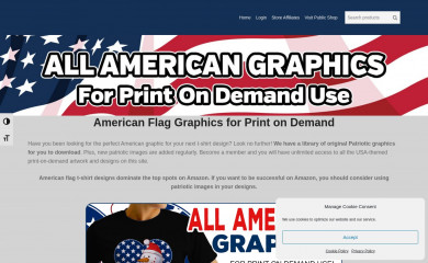 allamerican.graphics screenshot