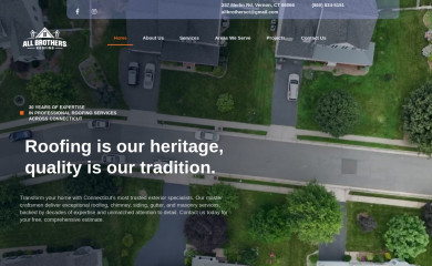 allbrothersroofing.com screenshot