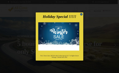 allcaredrivingschool.com screenshot