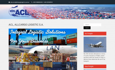 allcargologistic.com.ec screenshot