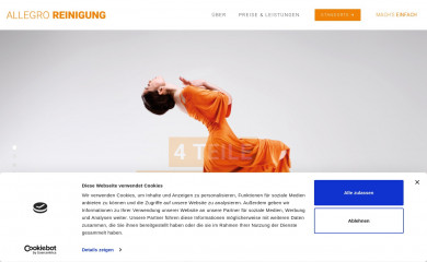 allegro-reinigung.de screenshot