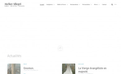 allegri-sculpteur.com screenshot