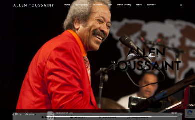 allen-toussaint.com screenshot